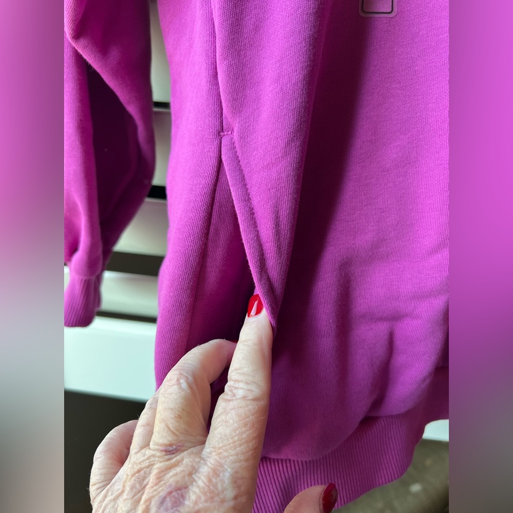 Nike - Kids  - Large - NWT - Fuchsia Hoodie - Oversized Fit - Picture 2 of 13